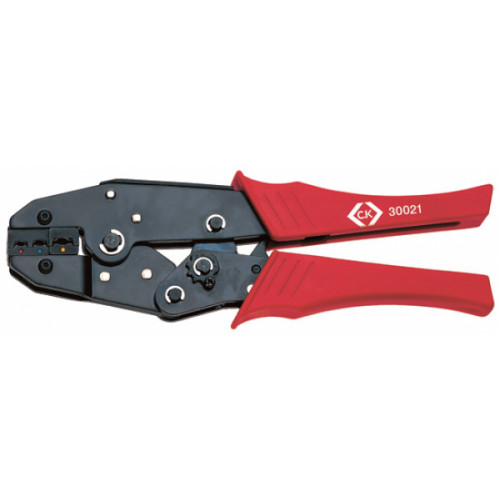 CK Ratchet Crimping Pliers For Insulated Terminals Red Blue & Yellow