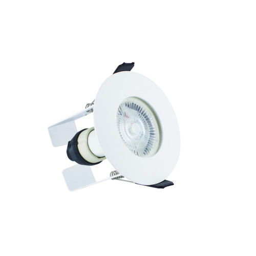 EVOFIRE FIRE RATED DOWNLIGHT 70MM CUTOUT 3PACK IP65 WHITE ROUND +GU10