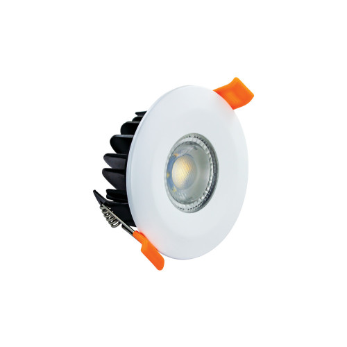 6W Colour Switching fire rated Downlight, 70mm Cutout, 3000K/4000K/5000K, Dimmable, IP65 (Different BEzel options available)