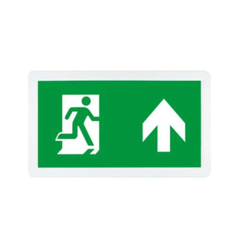 Slimline 1.5W Non-Maintained LED Emergency Exit Sign box with UP arrow legend