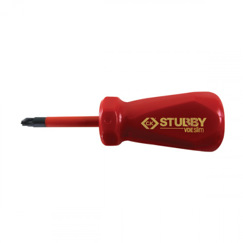 CK Stubby VDE Slim Screwdriver - PZ2