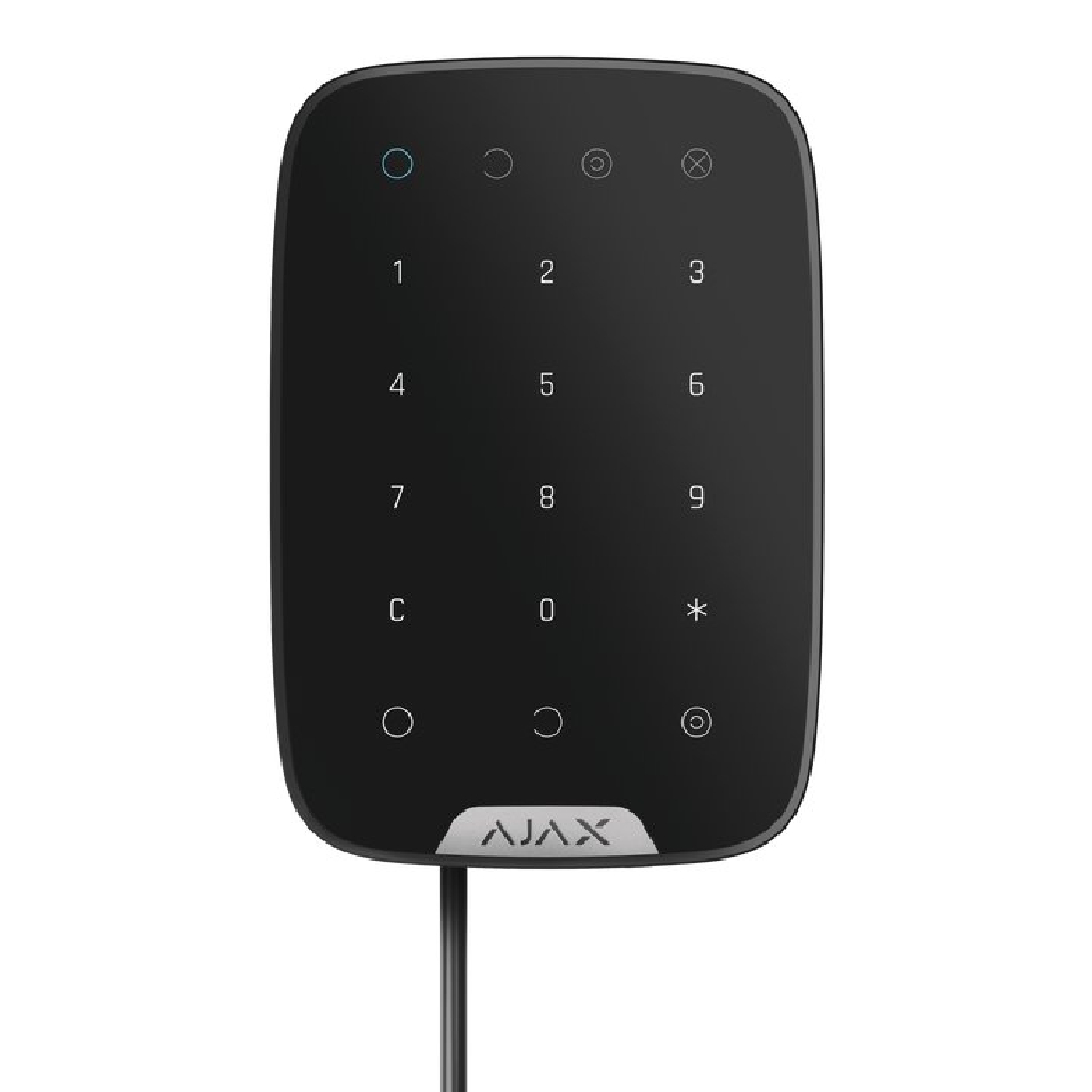 STS - KEYPAD-FIBRA-B Ajax Keypad Fibra Wired Touch Keypad Black